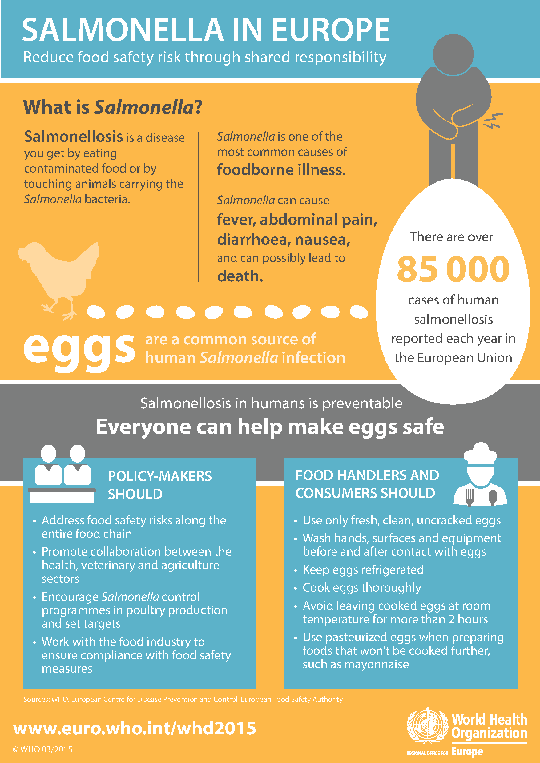 Salmonella in Europe: Reduce food safety risk through shared responsibility